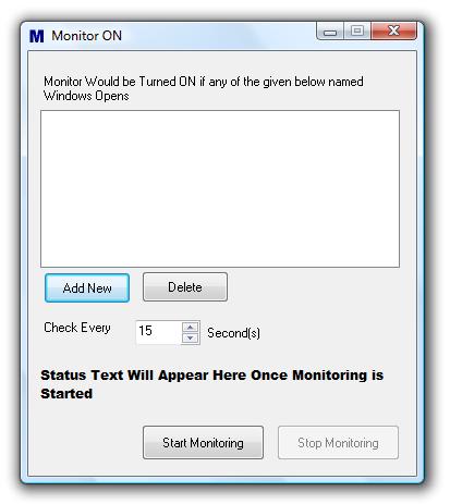 Screenshot of Monitor On
